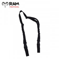 2 Punts Sling versterkt met demping | Black | RAM TacticalÂ®